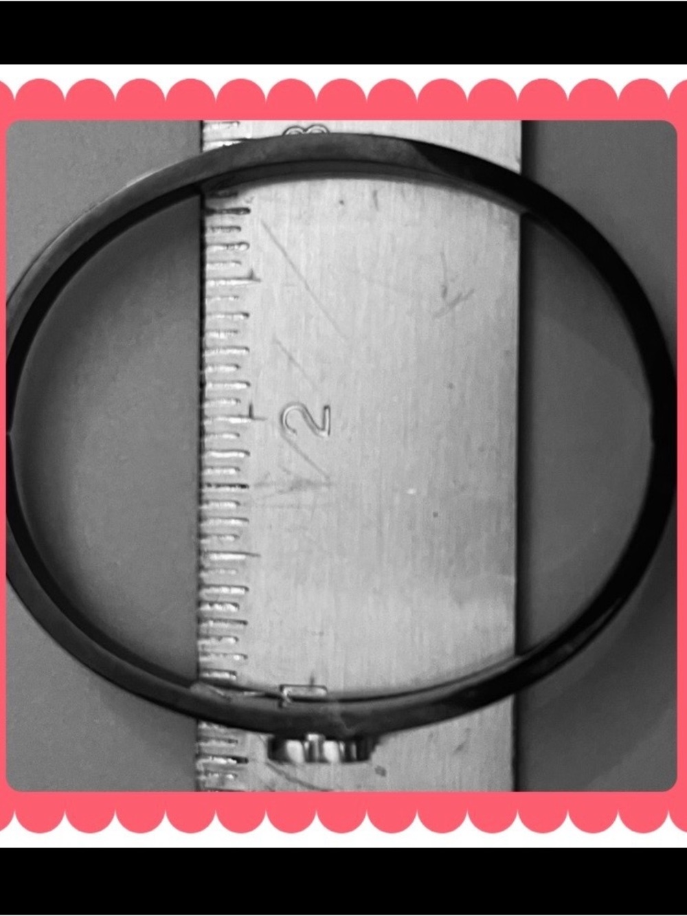 Non-Branded, Designer Ins. Black & Gold Double CC Hinge Bangle Bracelet NWOT - Picture 8 of 8